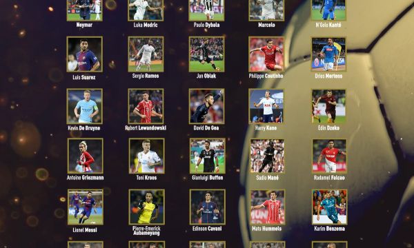 Станаха известни имената на всички номинирани за Златната топка 2017 